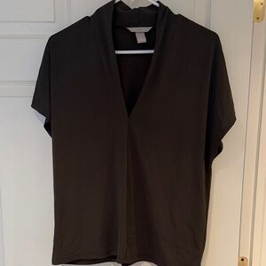 H&M Black V-Neck Blouse